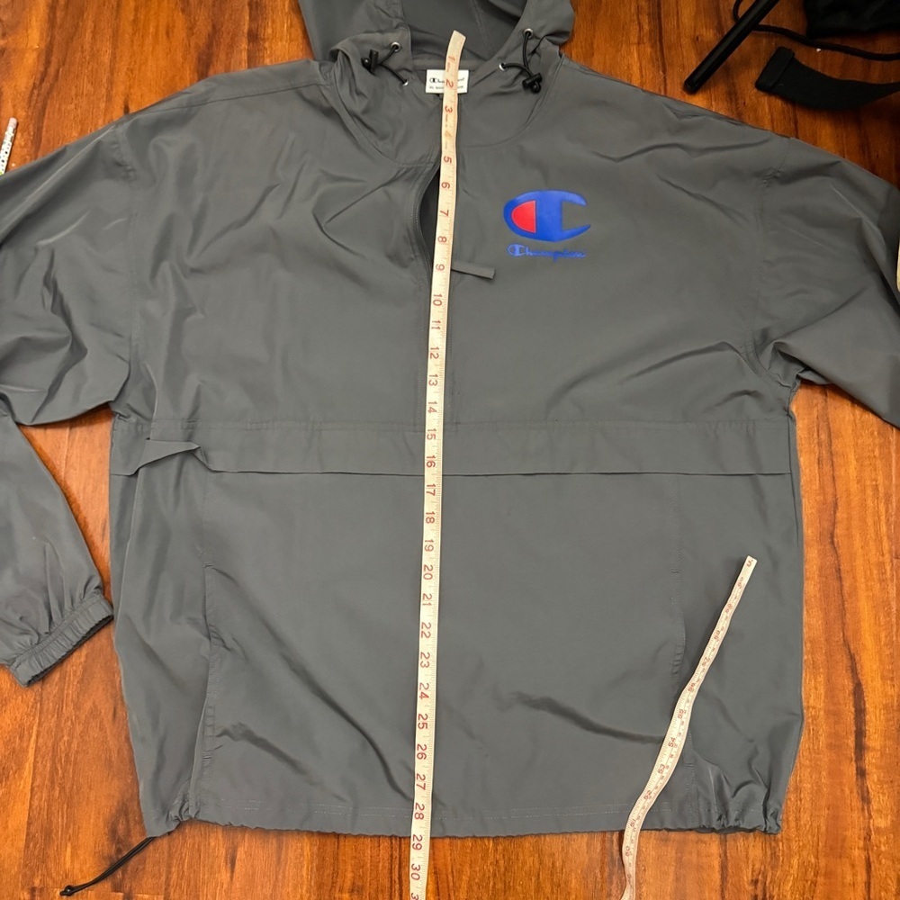 Champion Windbreaker 1/4 Zipper Pullover Jacket XL - Picture 7 of 8